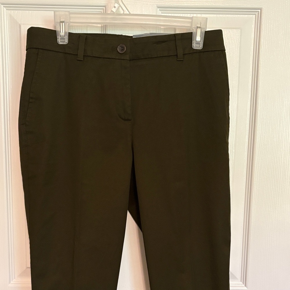 Talbots Olive Straight Leg Chinos, 6P